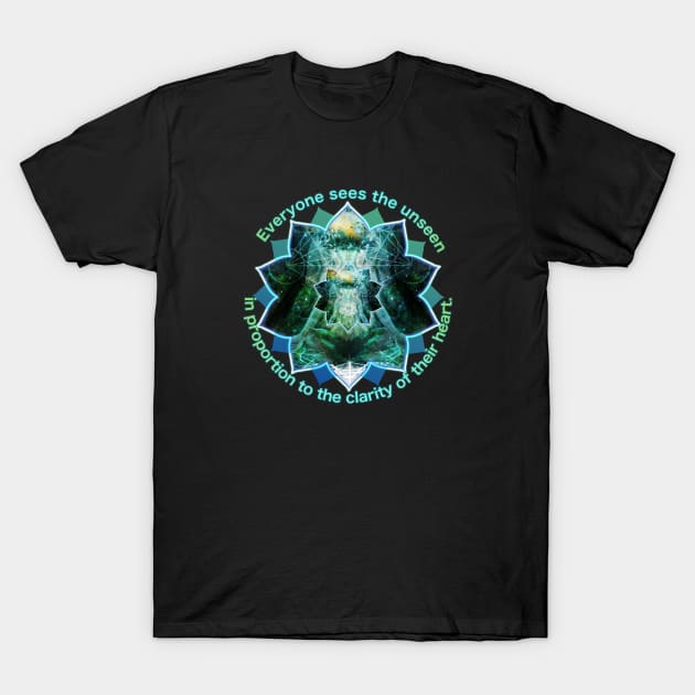 Mandala Wisdom Quote T-Shirt by Dream and Design